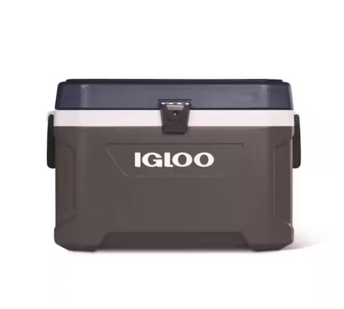 IGLOO MaxCold Blue/Gray 54 qt Ice Chest Cooler