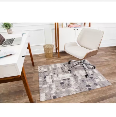 Anji Mountain Aarhus Multi-Colored 54 in. x 40 in. Polyester Chair Mat