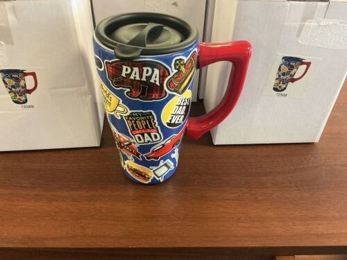 Dad Sticker Art Travel Mug, Lot of 6