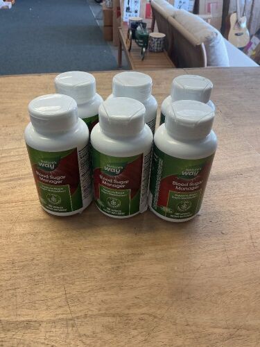 Nature's Way Blood Sugar Manager, 180 Capsules, Lot of 6