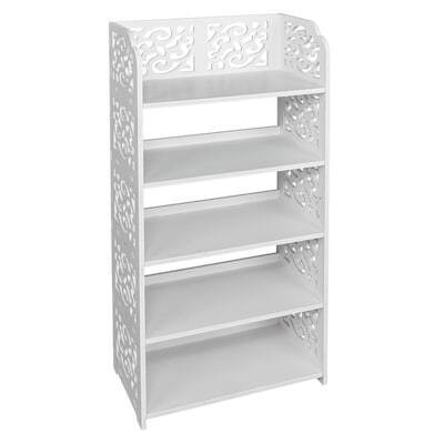 FcH 31.5-in H 5 Tier 18 pair White MDF Shoe Rack