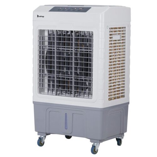 3-in-1 10.57 Gal Portable Evaporative Cooler with 4 Ice Packs and wheels