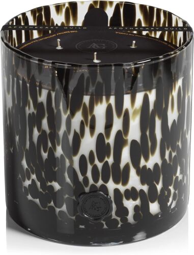 Zodax Apothecary Guild Opal Jar Candle, 128 oz, 5-Wick - Black Fig Vetiver | Scented candle for home, Tortoise shell finish decorative glass, Earthy fig, citrus and oakmoss scent, 250 hours burn time