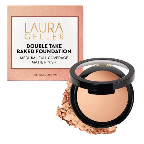 Baked Double Take Powder Foundation, Matte Finish