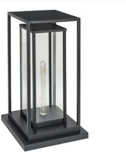 Gama Sonic NovaEdge Solar Accent/Pier Light – Sleek, Modern Solar LED for Patios, Pillars & Flat Surfaces (Edison)