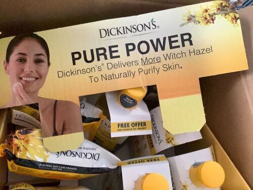 Case of Dickinson's Witch Hazel Pore Perfecting Toner and Cleansing Cloths