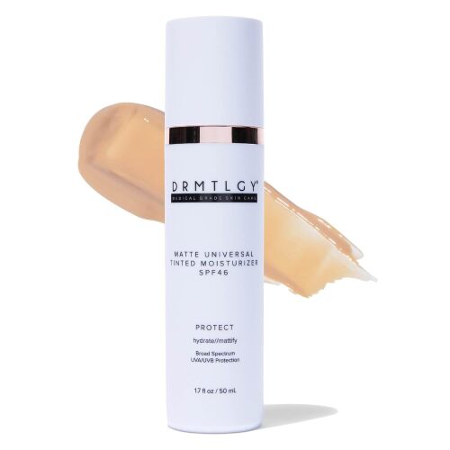 Matte Universal Tinted Moisturizer SPF 46 | Matte Tinted Sunscreen | Oil absorption, Soft-focus matte finish, Shine control, Niacinamide, Hyaluronic acid, Vitamin E