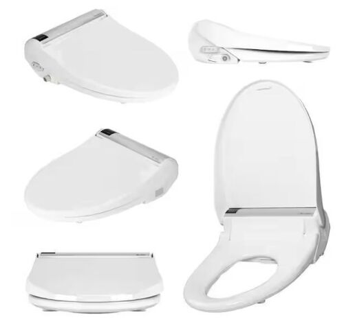 BIO BIDET Bliss BB-2000 Electric Bidet Seat for Elongated Toilets in White with Drylette Towels