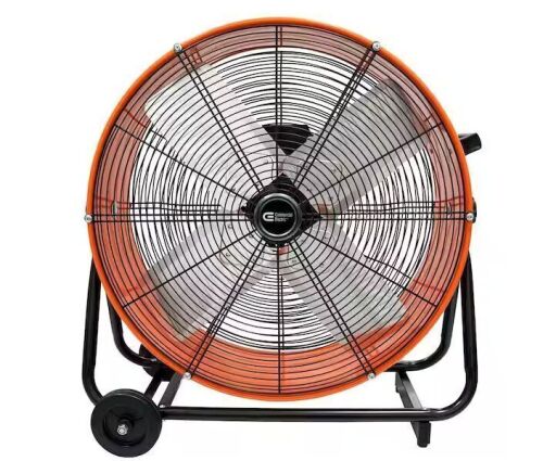 Commercial Electric 24 in. 2-Speed Heavy Duty Tilt Drum Fan