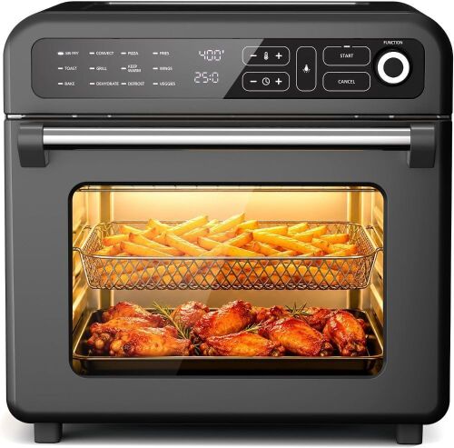 19 QT 12-in-1 Air Fryer Toaster Oven, Touchscreen Controls, 75-450℉