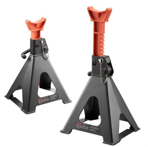 VEVOR Heavy Duty Steel Jack Stands, 6 Ton Capacity, 14.6-22.8 in Adjustable Height