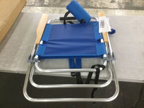 VINGLI 17-in Aluminum Backpack Beach Chair with Adjustable Straps 3-Position Reclining