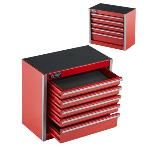 VEVOR 8.6-inch Portable Mini Metal Tool Box with 5 Drawers