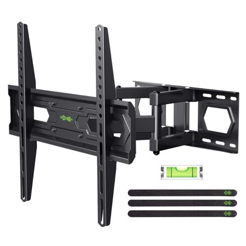 USX MOUNT Full Motion TV Wall Mount, For 32-74 Inch TV, Fits 12/16″ Wood Studs, VESA Up to 400x400mm, Weight Capacity Up to 110 lbs