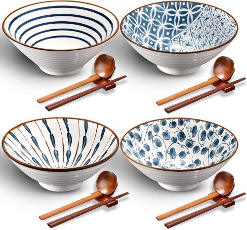 Ceramic Ramen Bowl Set
