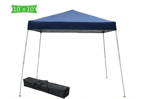 8'x8' Pop Up Canopy Tent with Slant Legs