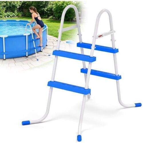 Metal Frame Above 2 Step Ladder for 33" High Wall Pools, 300 Pound Capacity