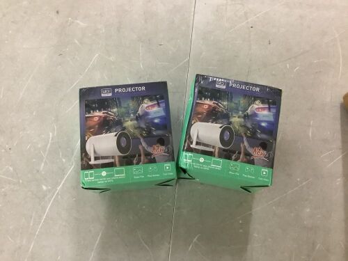 Lot of (2) LED Projector