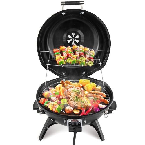 ROVSUN 1600W Tabletop Electric Grill with Temperature Control Black