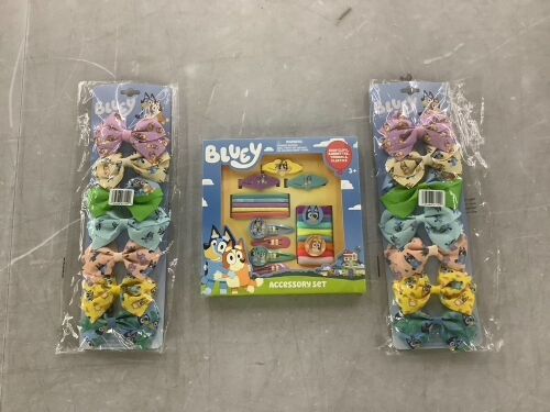 Lot of Bluey Hair Accessories