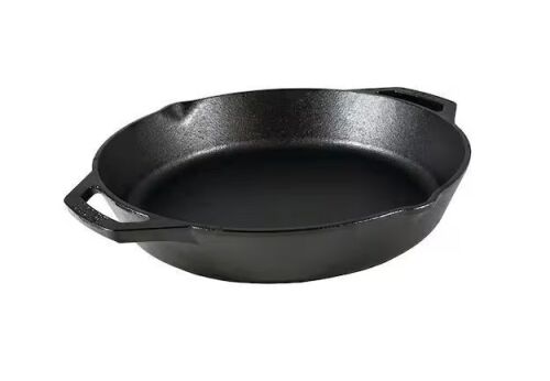 Lot of (2) Lodge 12 in. Cast Iron Skillet in Black with Dual Handles