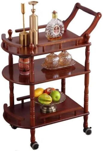3-Tier Mobile Bar Serving Cart