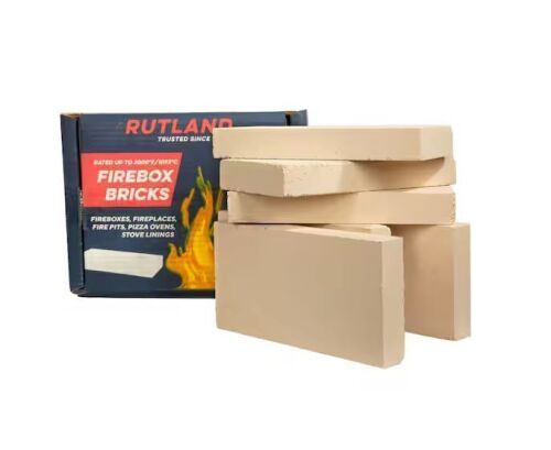Rutland 4.5 in. x 9 in. x 1.25 in. Fire Brick 2000F (6 per Box)