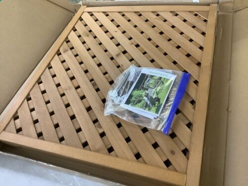 32 in. W x 38 in. H. Air Conditioner Fence, 3 Panel
