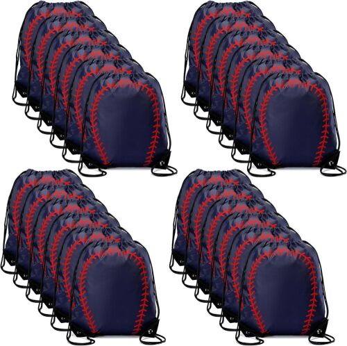 Lot of (2) Baseball Drawstring Bags, 24pc