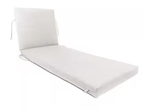 Sherry Kline Sunrise Reversible Indoor/Outdoor Eggshell Chaise Lounge Cushion 24 in. x 72 in. x 3 in.