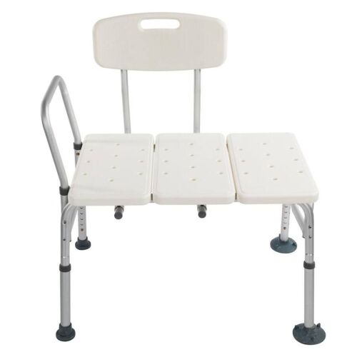 Shower Transfer Bench Stool with Backrest
