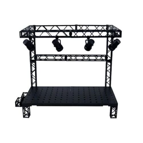 Universal Hangar Garage Display Stage with Projection Lamps for Gundam Figure Scene