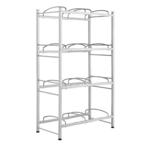 Double Row 5 Gal Water Bottle Rack, Holds 8 Bottles