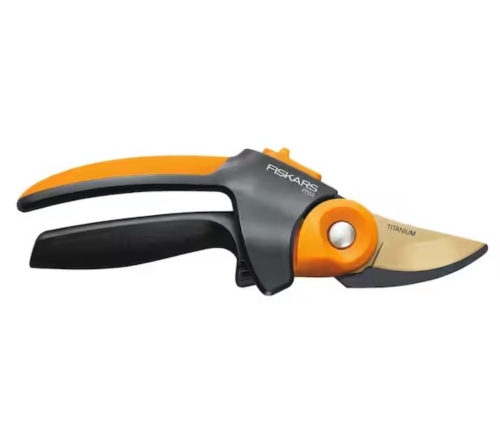 Fiskars PowerGear2 3/4 in. Cut Capacity 8.8 in. Bypass Pruning Shears with SoftGrip Handles