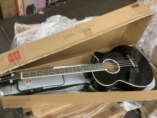 Acoustic Electric Bass Guitar w/ Equalizer, Truss Rod, Padded Gig Bag