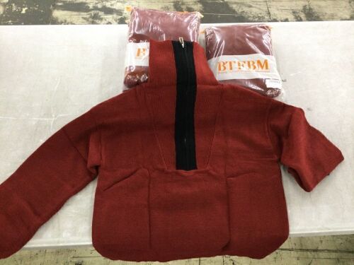 Lot of (2) Half-Zip Pullover Sweater, SM