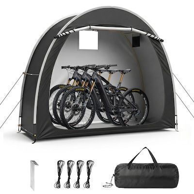 VINGLI 6.8x2.6 FT Bike Storage Shed Tent for 2-3 Bikes