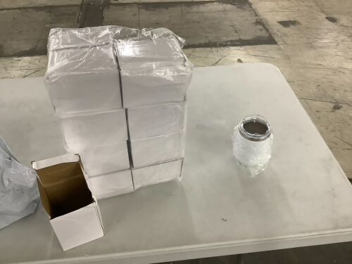 Lot of (16) Small White Tumblers