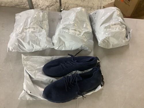 Lot of (4) Breathable Mesh Walking Shoes, Size 44