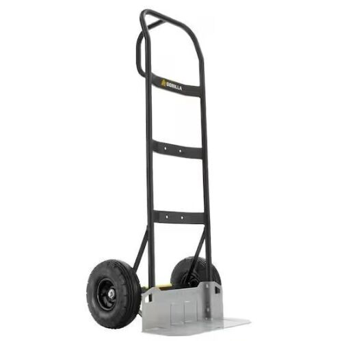 Gorilla 800 lbs. Capacity Steel Hand Truck with Multi-Grip Handle, Wideload Toe Plate, Super Duty Axle with Non-Slip Foot Lever
