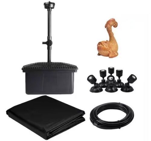 TOTALPOND Small All-in-One Pond Bundle with Decor