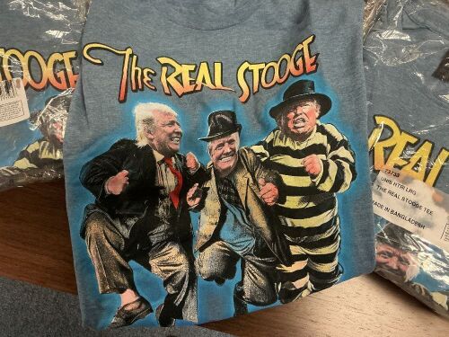 T- Shirts, The Real Stooge, Size L, Lot of 10