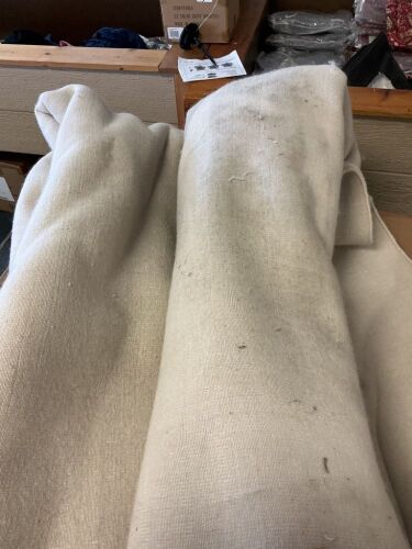 Large Handloomed Rug, Cream, 9 X 12, Needs Cleaneed