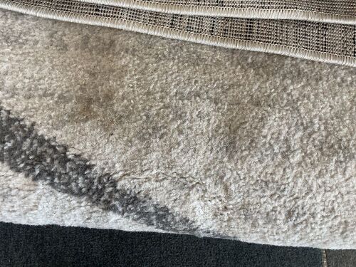 Rug, Gray, 8X11, Has A Stain On It