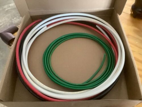 Stranded Copper Wire – 6 AWG Black, Red, White + 8 AWG Green Ground – Color-Coded Electrical Wire for Residential & Commercial Projects