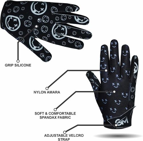 Emoticons V1 Mens Football Gloves, Youth and Adults Sticky Receiver Gloves