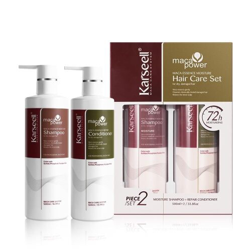Karseell Collagen Hair Treatment Shampoo and Conditioner Set | Repair Conditioning for Dry Damaged Hair All Hair Types 16.9floz + 16.9floz
