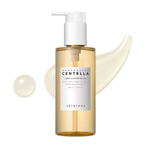 SKIN1004 Madagascar Centella Light Cleansing Oil 6.76 fl.oz, 200ml | Gentle Oil Cleanser for Face, Korean Facial Cleanser, Double Cleansing | Gentle Oil Cleanser for Deep Cleansing, Daily Makeup Remover, Facial Cleanser with Madagascar Centella, Korean S