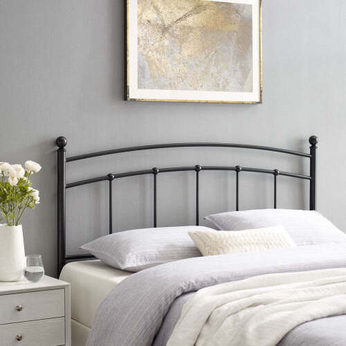 Abigail Metal Queen Headboard in Black