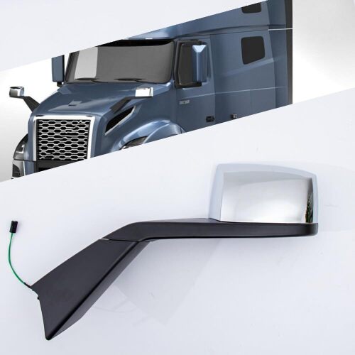 Chrome Hood Mirror fit for Truck Volvo VNL 2019 with Heater Driver Side LH